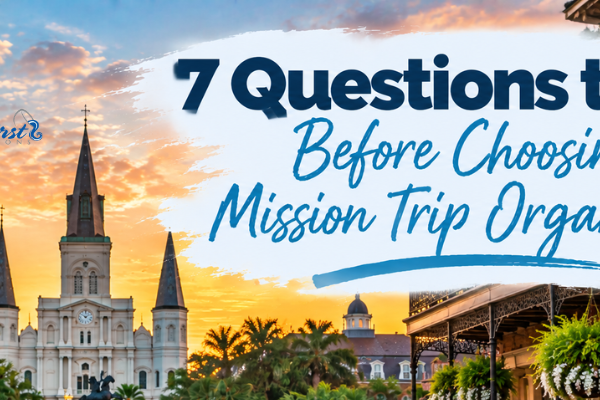 Church and school leaders preparing students for a short-term mission trip